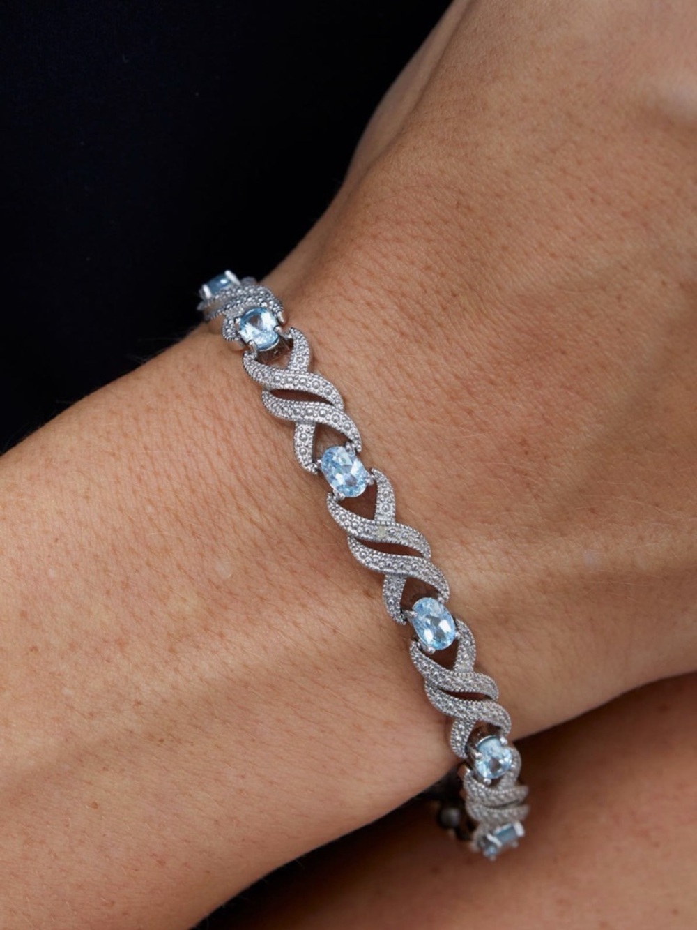 New Blue Topaz Bracelet Savvy Cie Jewels